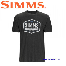 Футболка Simms Fly Patch T-Shirt Charcoal Heather